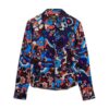 Camisa ajustada estampada estilo años 70