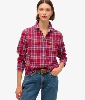 Camisa de franela a cuadros de leñador