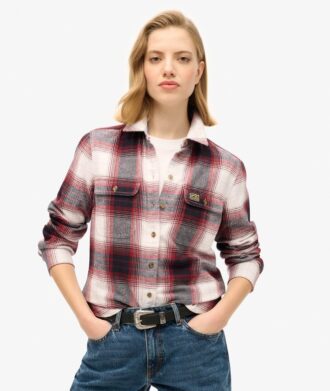 Camisa de franela a cuadros de leñador