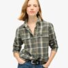 Camisa de franela a cuadros de leñador
