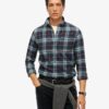 Camisa de leñador de algodón de manga larga
