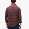 Camisa de leñador de algodón de manga larga
