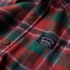 Camisa de leñador de algodón de manga larga