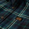 Camisa de leñador de algodón de manga larga