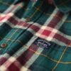 Camisa de leñador de algodón de manga larga