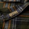 Camisa de leñador de algodón de manga larga