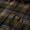 Camisa de leñador de algodón de manga larga