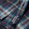 Camisa de leñador de algodón de manga larga