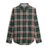 Camisa de leñador de algodón de manga larga
