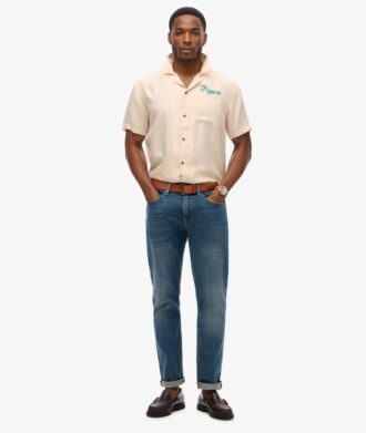 Camisa de pantalón corto Vintage Bowling