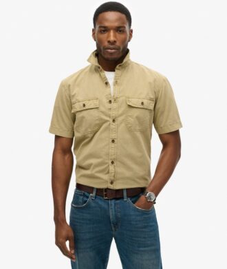 Camisa militar de manga corta