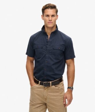 Camisa militar de manga corta
