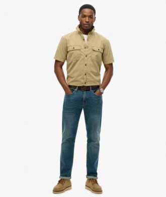 Camisa militar de manga corta