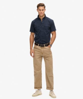 Camisa militar de manga corta