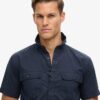 Camisa militar de manga corta