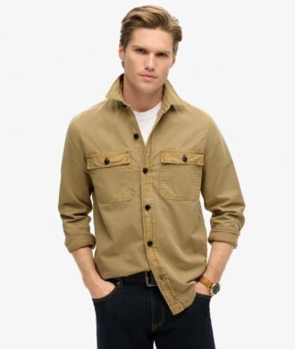 Camisa militar de manga larga