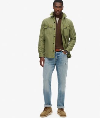 Camisa militar de manga larga