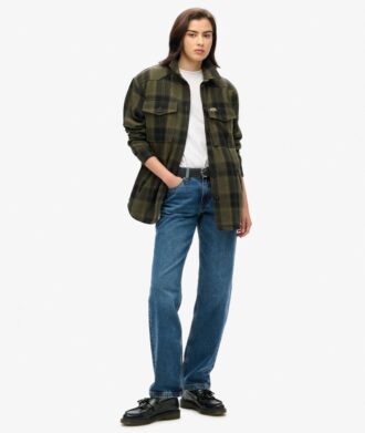 Camisa oversize a cuadros Borg