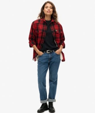 Camisa oversize a cuadros Borg