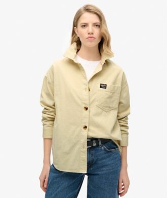 Camisa oversize de pana gruesa