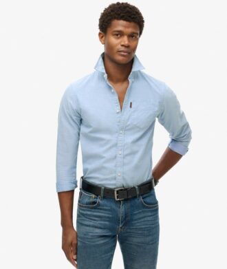 Camisa Oxford de manga larga