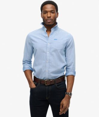 Camisa Oxford de manga larga