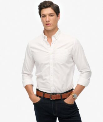 Camisa Oxford de manga larga