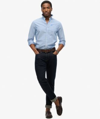 Camisa Oxford de manga larga