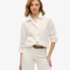 Camisas boyfriend informales de lino