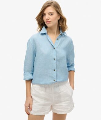 Camisas boyfriend informales de lino