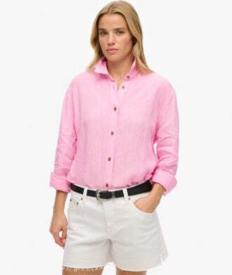 Camisas boyfriend informales de lino