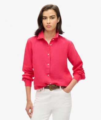 Camisas boyfriend informales de lino