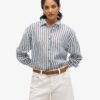 Camisas boyfriend informales de lino