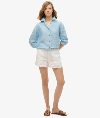 Camisas boyfriend informales de lino