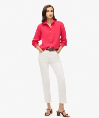Camisas boyfriend informales de lino