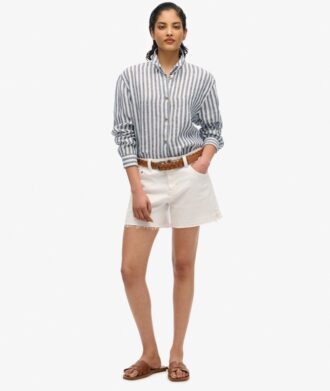 Camisas boyfriend informales de lino