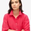 Camisas boyfriend informales de lino