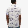 Camisas de lino estampadas con cuello abierto