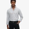 Camisas elegantes de algodón de manga larga