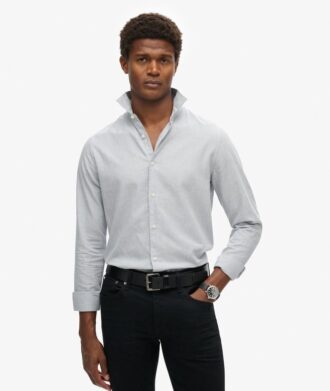 Camisas elegantes de algodón de manga larga