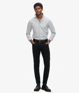 Camisas elegantes de algodón de manga larga