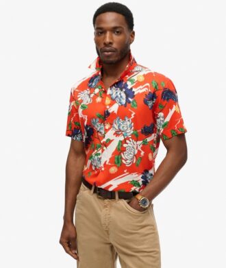 Camisas hawaianas de manga corta