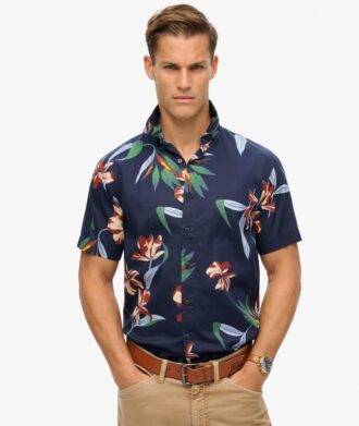 Camisas hawaianas de manga corta
