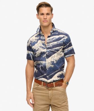 Camisas hawaianas de manga corta