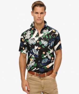 Camisas hawaianas de manga corta