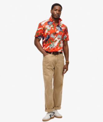 Camisas hawaianas de manga corta