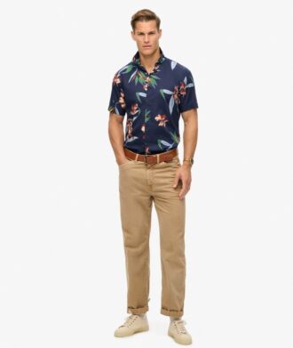 Camisas hawaianas de manga corta
