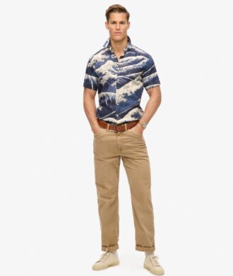 Camisas hawaianas de manga corta