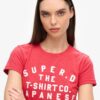 Camiseta ajustada con estampado en relieve