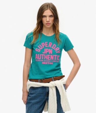 Camiseta ajustada con estampado Puff